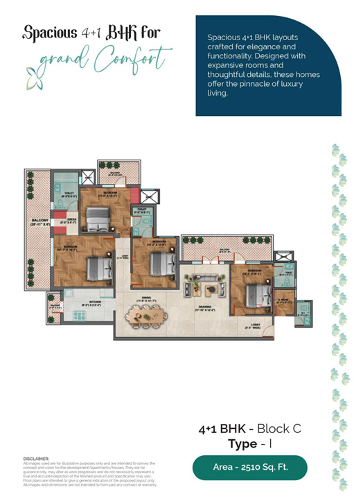 4+1-Bhk-1980-Sq.-Ft-Block-C-Type-I